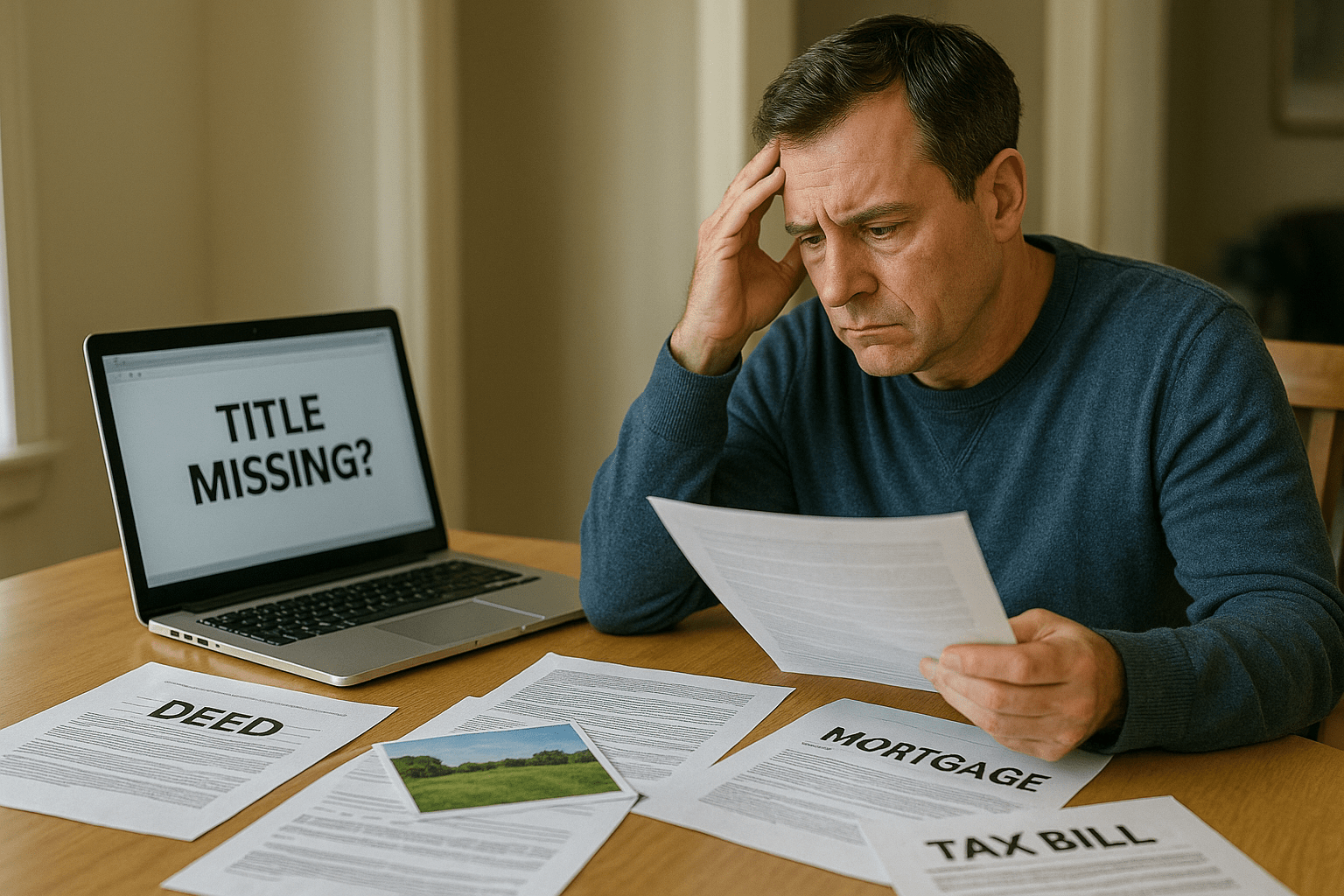 Selling land without a title