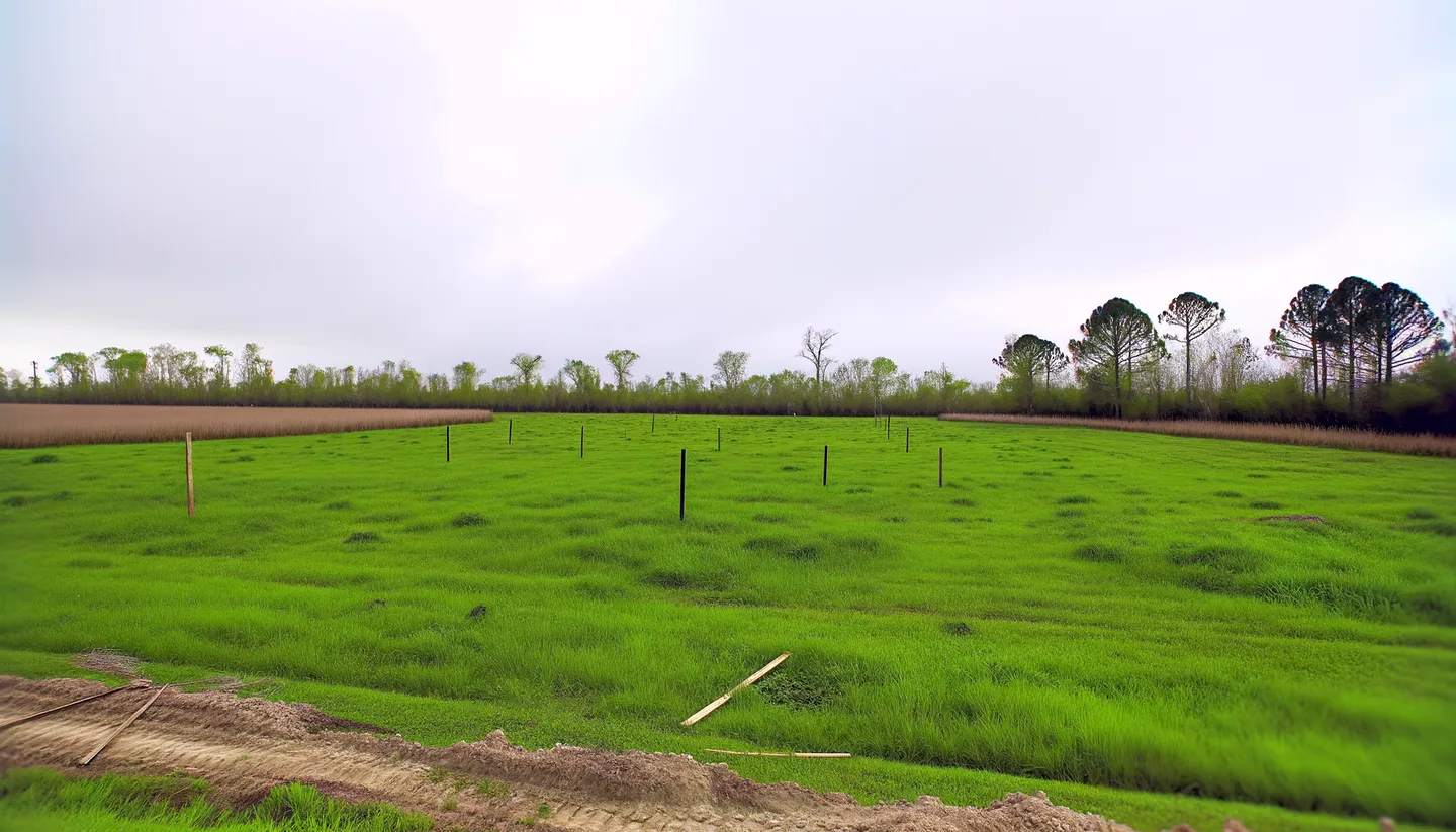 Vacant land parcel in Louisiana
