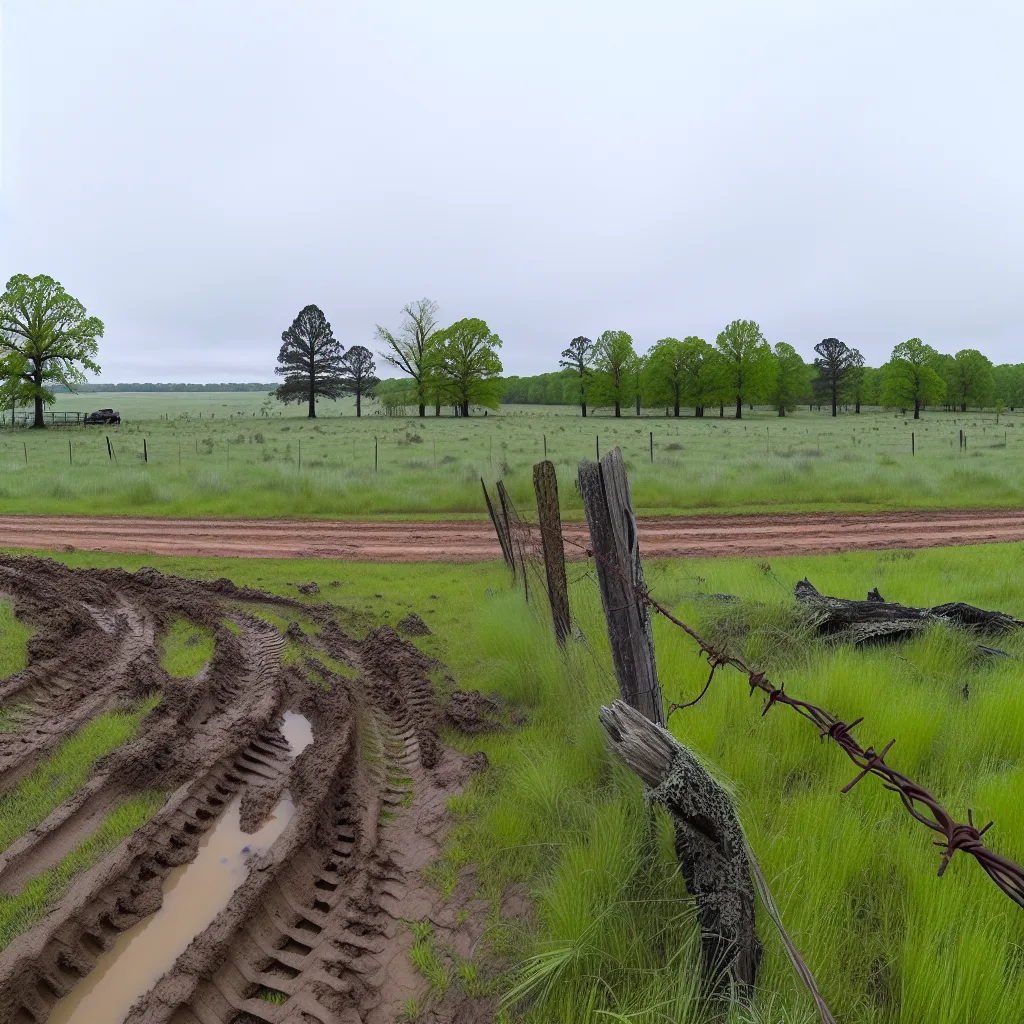 Rural acreage with open grassland in Arkansas