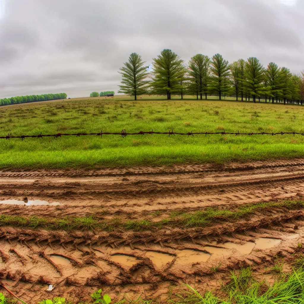 Rural acreage with open grassland in Indiana