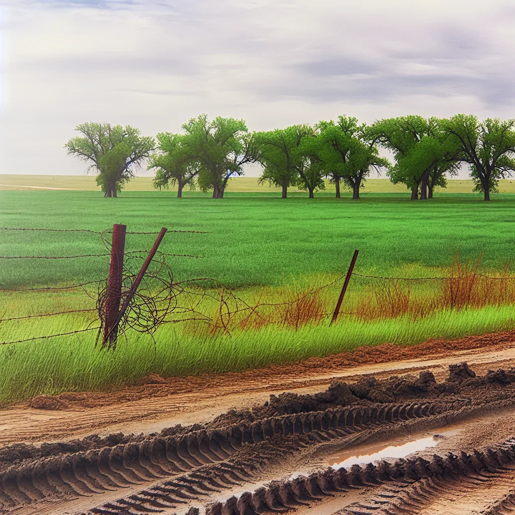 Rural acreage with open grassland in Kansas