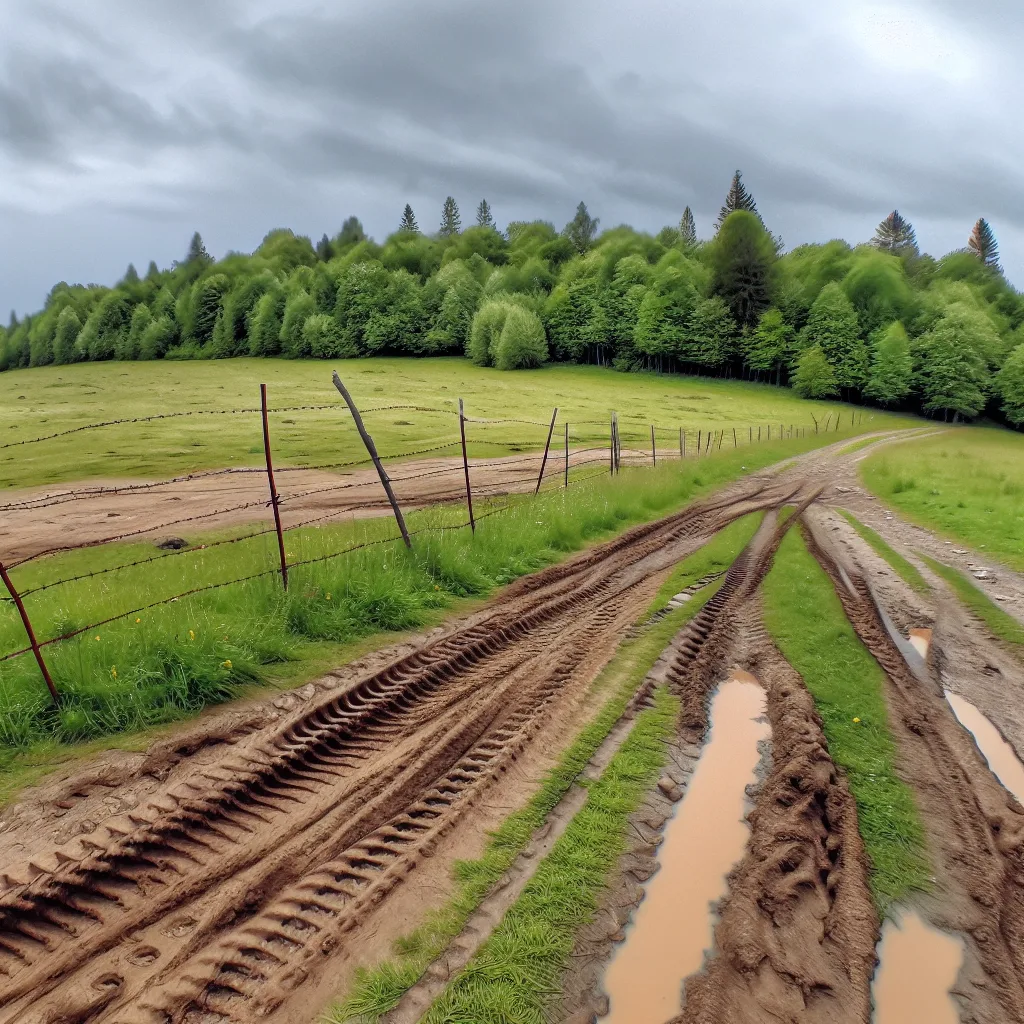 Rural acreage with open grassland in Maine