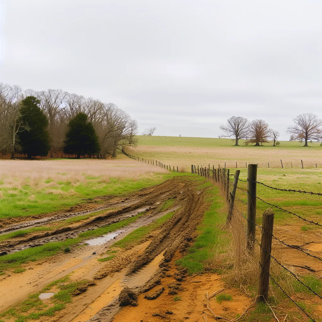 Rural acreage with open grassland in Maryland