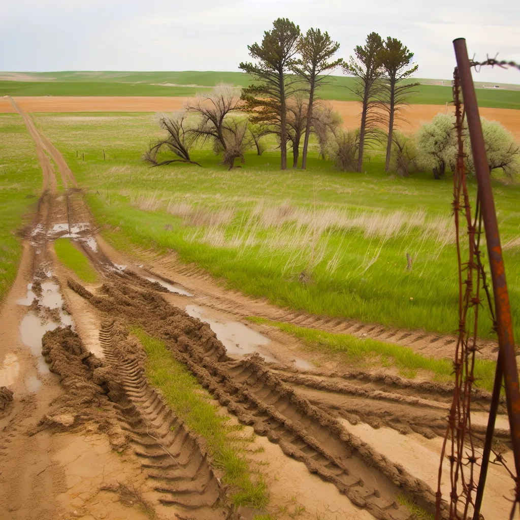 Rural acreage with open grassland in Nebraska