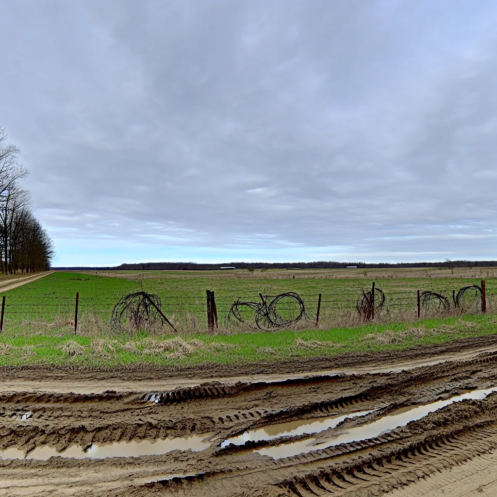 Rural acreage with open grassland in Ohio