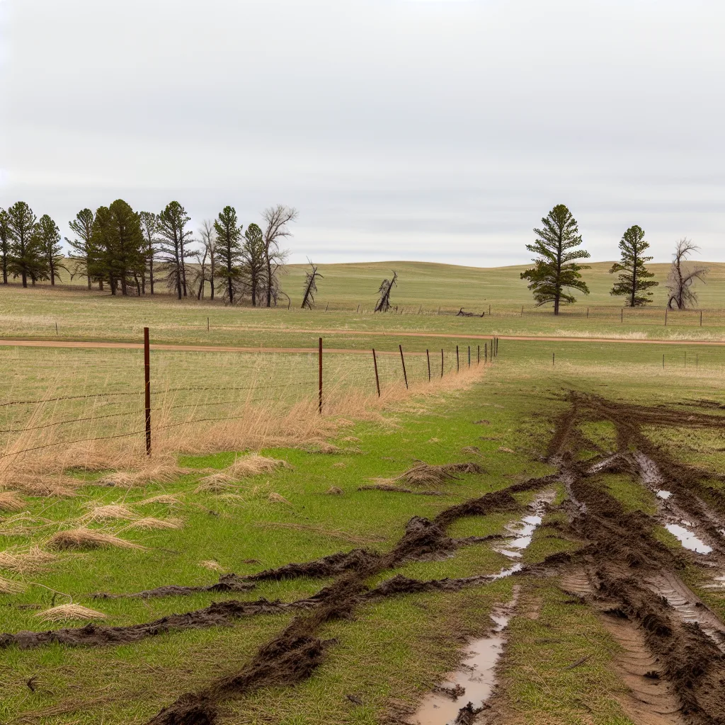 Rural acreage with open grassland in South Dakota
