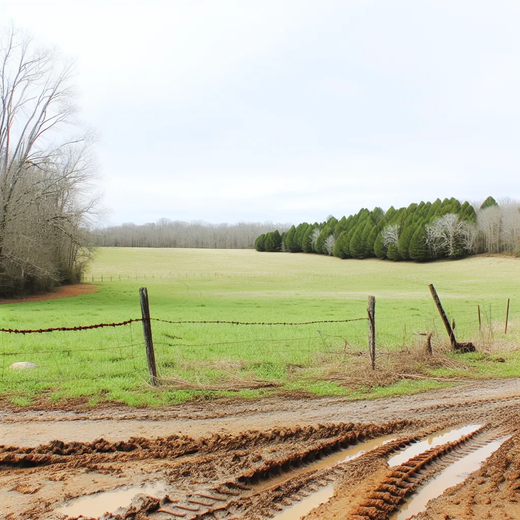 Rural acreage with open grassland in Tennessee