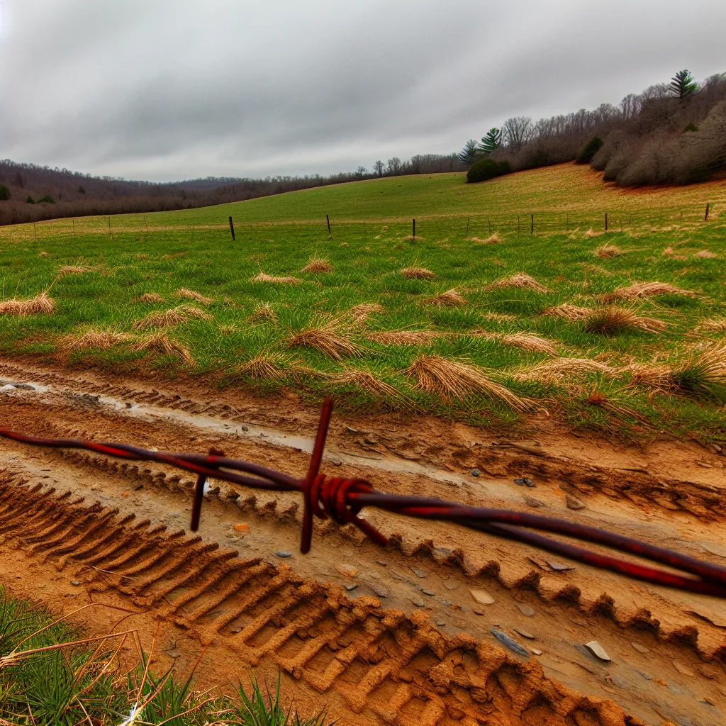 Rural acreage with open grassland in West Virginia