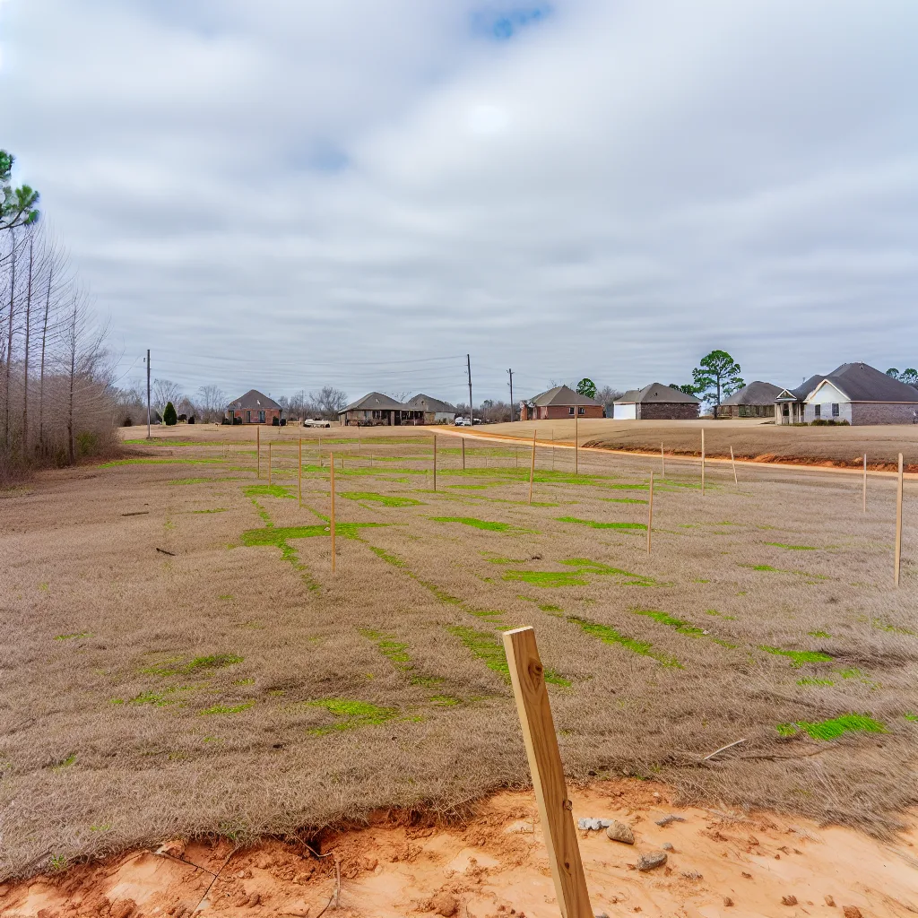 Vacant residential lot for sale in Mississippi
