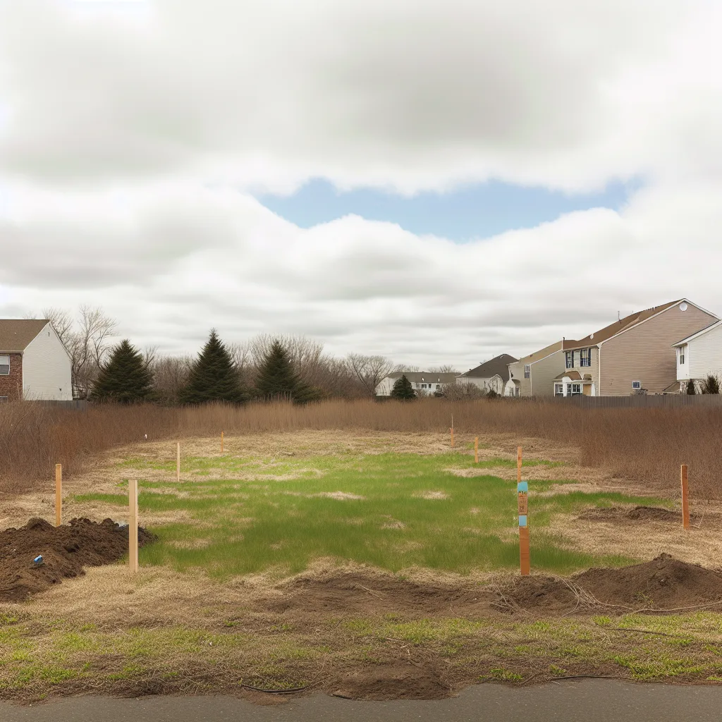 Vacant residential lot for sale in New Jersey