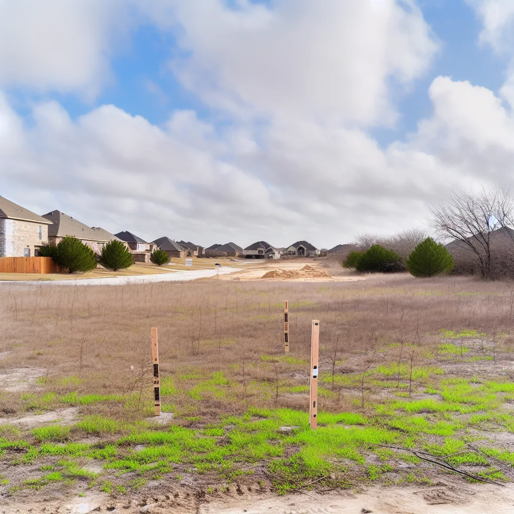 Vacant residential lot for sale in Texas