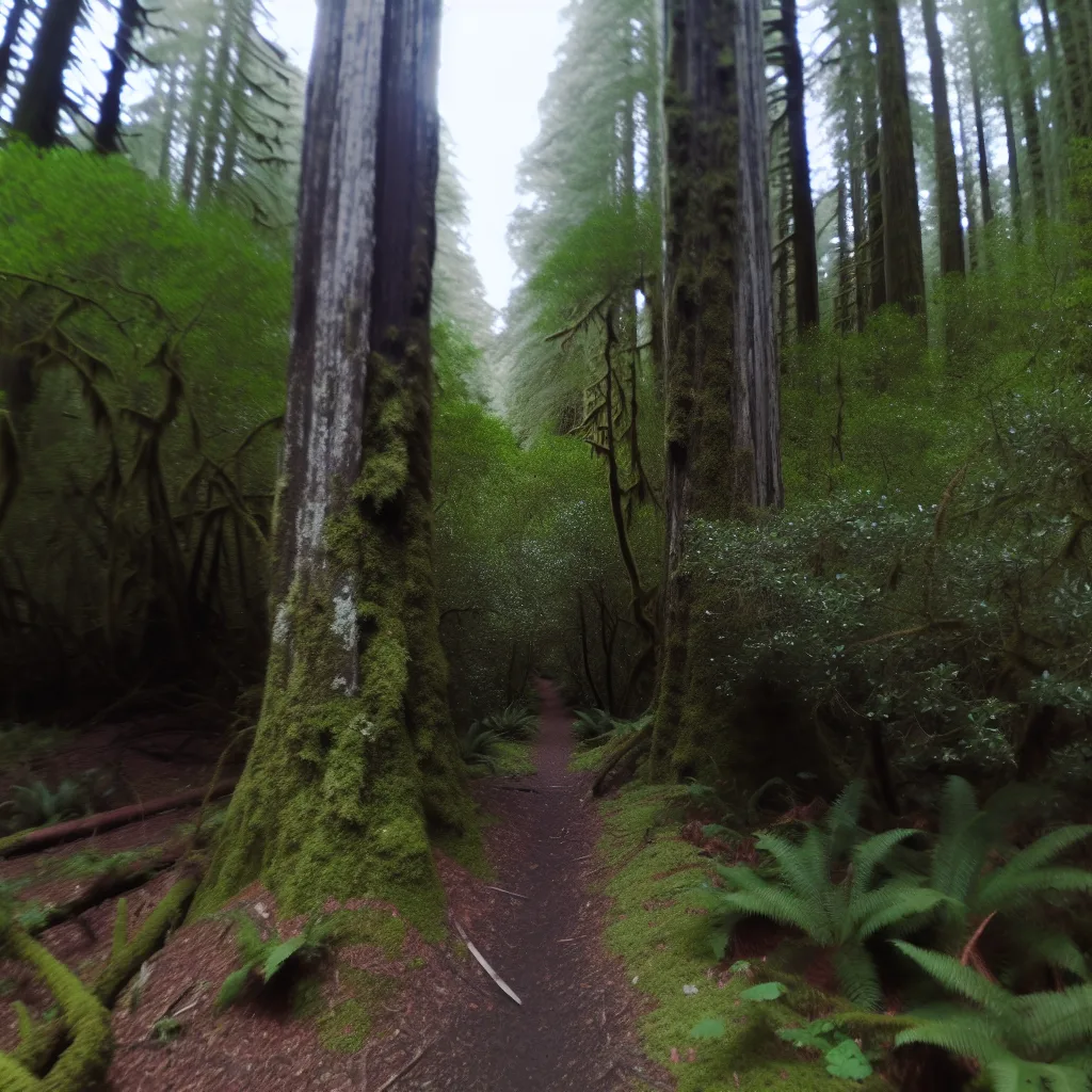 Wooded forest parcel in California